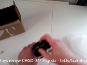 unboxing : CHGD-27 dildo PAGODA buttplug like anal balls (Bottomtoys)