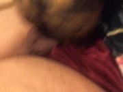 Sissy playing with bad dragon toy with cumshot