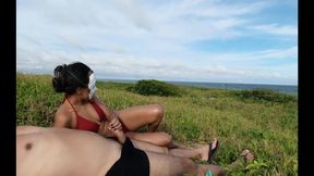 Beach summer anal hottie, gave the ass hot