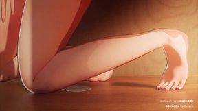 Hinata Hyūga Gives His Huge Dick a Deep & Sloppy Blowjob