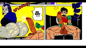 Raven Starfire Ignite Forbidden Desire in Hot Teen Titans Tryst