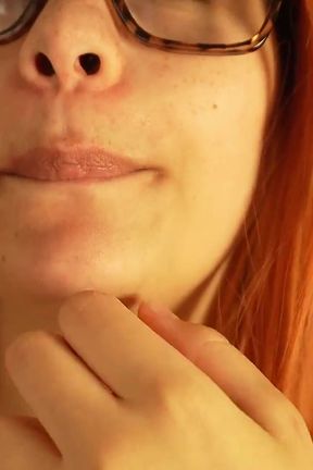 Blonde Stepsister Does Face Fetish and Makes Body Asmr Sounds with Her Body Her Mouth and Face Then Masturbates and