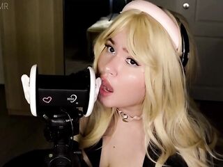 ASMR Step Sis TEASING U - JUICY LICKING, SUCKING, MASSAGE, HJ, UPCLOSE LICKING + FEET - EmmaTASMR