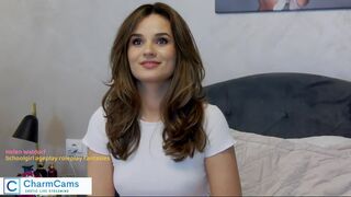 Seductive brunette Soft Natural Tits