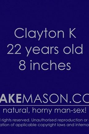 Hung Clayton Wanks off Watching Himself!