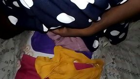 In the Yellow Color, the Blue Panty Blue Gow Is
