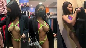 me voy a comprar ropa a una tienda