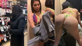 me voy a comprar ropa a una tienda