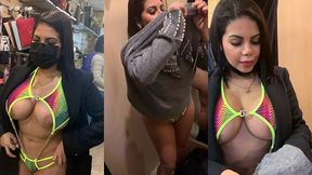 me voy a comprar ropa a una tienda