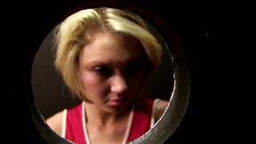 dakota skye gloryhole blowjob and facial cumshot