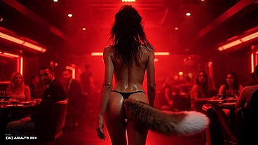 [AI-generated] Oriental Techno (watch with sound) Luxury AI Strip Club - Fox Tail Hostess, Sensual Go-Go Dancers & Private VIP Tease