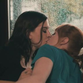 Sensual Lesbians Pleasure Each Other On A Rainy Day