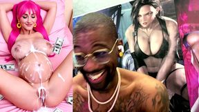 pregnant cum covered tight bald pussy teen, ai generated