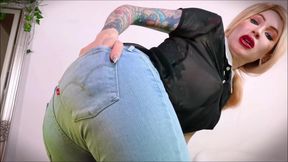 Worship Your Sexy Teacher's Jeans Covered Booty! - Jeans, Face Sitting