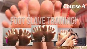 2 hours of Foot worship & Foot slave training! Course 4