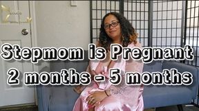 Stepmom is Pregnant TABOO 2 - 5 Months Comparison and Tease With Stepson 1080