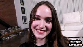 Handjob - girlfriend rubbing clit before jerking off pov bf