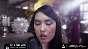 Hot Babe Mina Moon Visits Bestie But Gets Seduced By Pretty Sawyer Cassidy Into Lesbian Pussy Play