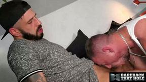 BAREBACKTHATHOLE Bobby Bruiser Uses His Hole To Satisfy Romeo Davis Raw Dick