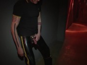 pissing in the corridor of Mineshaft-Berlin