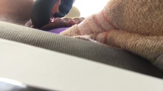 Testing new toy in parking before going home