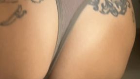 giantess wife keeps your four inch body in her panties all day
