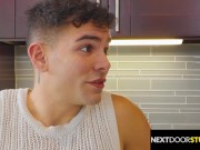Tatted Blain O'Connor Seduces Jcok Landlord Damian Night in Steamy Scam! - NextDoorRaw