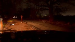 Nowhere to hide . Walk naked from car