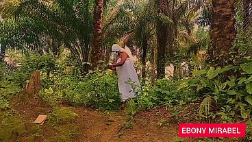 Our lady the queen of forest fuck with a stranger and she enjoying what she missed for a long time