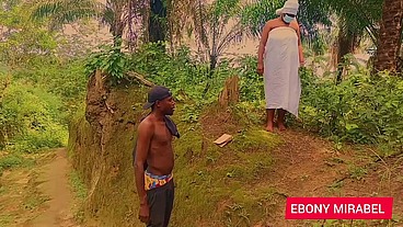 Our lady the queen of forest fuck with a stranger and she enjoying what she missed for a long time