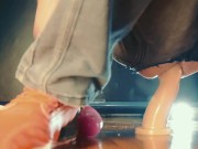 Jeance Fist by AnalMagic - A Russian guy is dressed in jeans with a big hole and puts huge toys