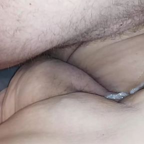 SSBBW Susan first lubes cock, plays with her fupa and last - fucks moaning