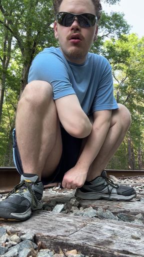 White Faggot Needs Some Good Dick Outdoors
