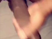 Massive Black Cock Shooting A Huge Load On My Bed Then Continuing To Stroke The Bed