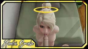 Mercy gets fingered then deepthroats your cock - Overwatch POV Hentai.