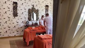 Intimate Massage For A Girl In 4 Hands