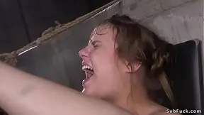 Master Tommy's Extreme Bondage Anal Bang with Brunette Slave Sailor Luna