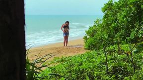 sex with a stranger on a nudist beach: she undressed on the shore and asked me to rub sunscreen on her back—i gave her a blowjob and fucked her doggy style