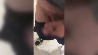 Solo uncut cock stroking and massive cumshot in Budapest