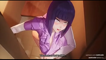 [3d hentai ]Mmd : slutty Hinata hyuga sex in home : HMV