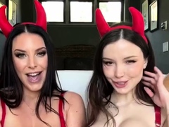 Angela White And Dainty Wilder Doing A Hot Duo JOI Roleplay
