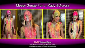 Messy Gunge Fun with Kady and Aurora