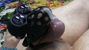 Chastity Roulette - 13th May 24 - Cock Head Vibrator With Cage On