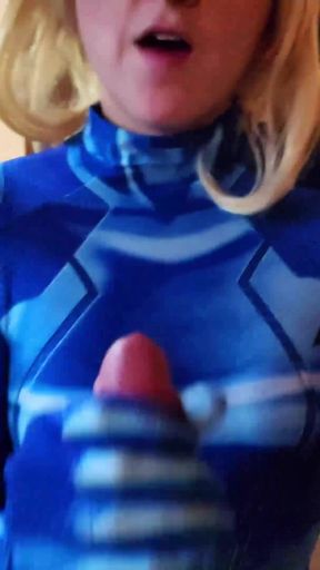 Samus Gives You a Real Blowjob