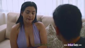 Venezuelan Latina with gigantic ass rides cock