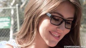 ”Nerdy Paige Owens rides Jay Smooth's big dick”