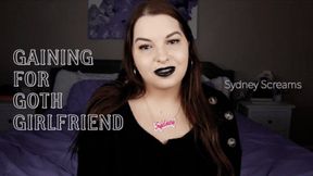 Gaining for Goth Girlfriend - A gaining weight scene featuring: BHM, WGE, eating encouragement, feederism, and femdom POV - 720 WMV