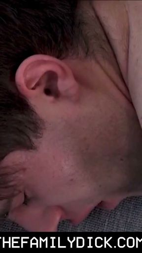 Bear Step Dad Teaching Threesome With His Two Step Sons   Clip 3