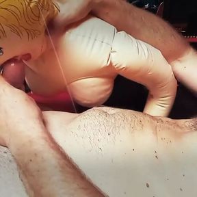 My Inflatable Girlfriend Has a Very Tight Mouth! No Way Can Give Me a Deep Blowjob!