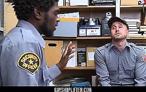 Youngperps-hot black security officer fucks anothe